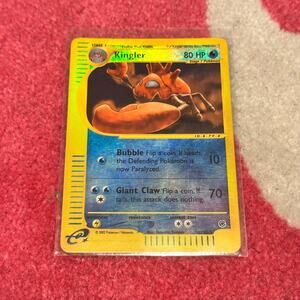 Kingler [Reverse Holo] #50 – Pokémon Expedition – As Pictured
